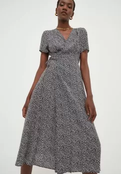 Answear Lab rochie culoarea negru, midi, drept imagine