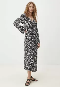 Answear Lab rochie culoarea negru, midi, drept imagine