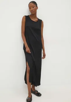 Answear Lab rochie culoarea negru, midi, drept imagine