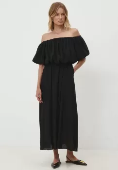 Answear Lab rochie culoarea negru, midi, evazati imagine