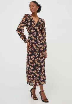 Answear Lab rochie culoarea negru, midi, evazati imagine