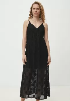 Answear Lab rochie culoarea negru, midi, evazati imagine