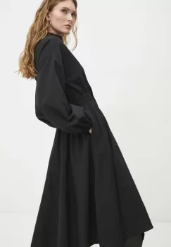 Answear Lab rochie culoarea negru, midi, evazati imagine