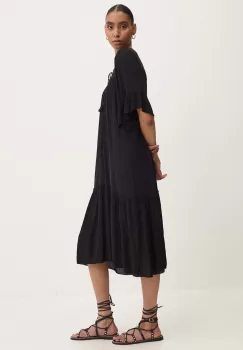 Answear Lab rochie culoarea negru, midi, evazati imagine