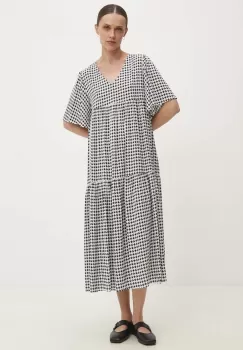 Answear Lab rochie culoarea negru, midi, evazati imagine