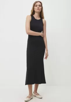 Answear Lab rochie culoarea negru, midi, evazati imagine