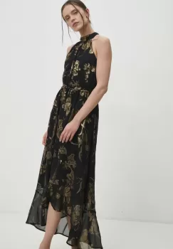 Answear Lab rochie culoarea negru, midi, evazati imagine