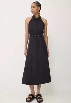 Answear Lab rochie culoarea negru, midi, evazati imagine