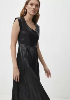 Answear Lab rochie culoarea negru, midi, evazati imagine