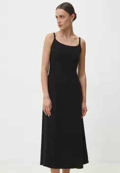 Answear Lab rochie culoarea negru, midi, evazati imagine