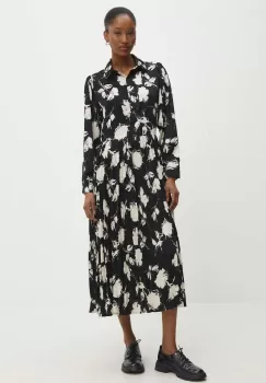 Answear Lab rochie culoarea negru, midi, evazati imagine