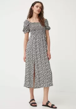 Answear Lab rochie culoarea negru, midi, evazati imagine