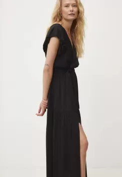 Answear Lab rochie culoarea negru, midi, evazati imagine