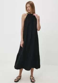 Answear Lab rochie culoarea negru, midi, evazati imagine