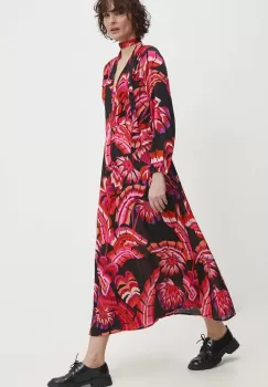 Answear Lab rochie culoarea negru, midi, evazati imagine