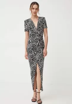 Answear Lab rochie culoarea negru, midi, mulata imagine