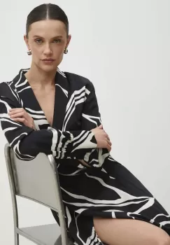 Answear Lab rochie culoarea negru, midi, oversize imagine