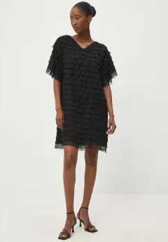 Answear Lab rochie culoarea negru, mini, drept imagine