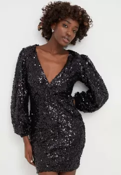 Answear Lab rochie culoarea negru, mini, drept imagine