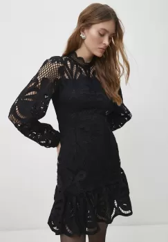 Answear Lab rochie culoarea negru, mini, drept imagine