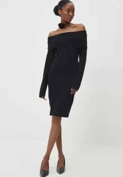 Answear Lab rochie culoarea negru, mini, drept imagine