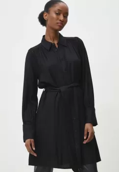 Answear Lab rochie culoarea negru, mini, drept imagine