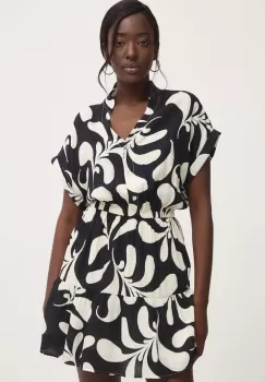 Answear Lab rochie culoarea negru, mini, evazati imagine