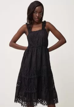 Answear Lab rochie culoarea negru, mini, evazati imagine