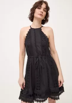 Answear Lab rochie culoarea negru, mini, evazati imagine