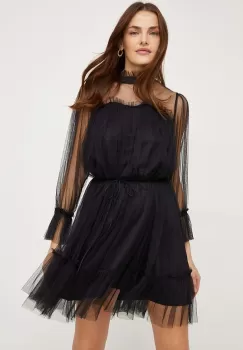 Answear Lab rochie culoarea negru, mini, evazati imagine