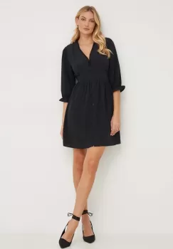 Answear Lab rochie culoarea negru, mini, evazati imagine
