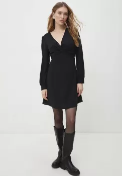 Answear Lab rochie culoarea negru, mini, evazati imagine