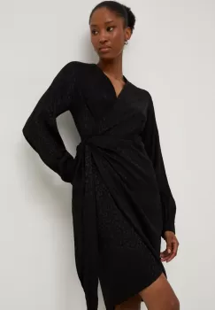 Answear Lab rochie culoarea negru, mini, evazati imagine