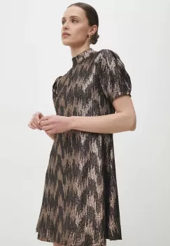 Answear Lab rochie culoarea negru, mini, evazati imagine