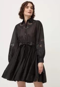 Answear Lab rochie culoarea negru, mini, evazati imagine