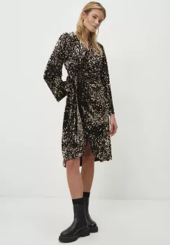 Answear Lab rochie culoarea negru, mini, evazati imagine