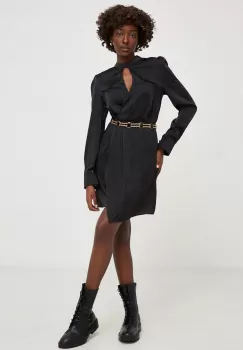 Answear Lab rochie culoarea negru, mini, evazati imagine