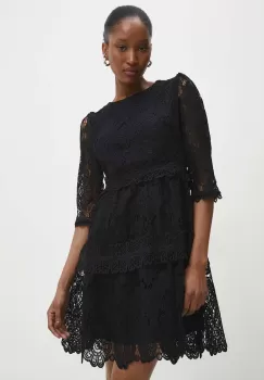 Answear Lab rochie culoarea negru, mini, evazati imagine