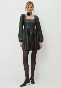 Answear Lab rochie culoarea negru, mini, evazati imagine