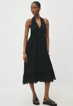 Answear Lab rochie culoarea negru, mini, evazati imagine