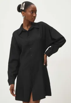 Answear Lab rochie culoarea negru, mini, evazati imagine