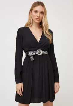 Answear Lab rochie culoarea negru, mini, evazati imagine