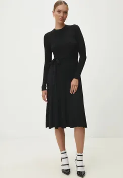 Answear Lab rochie culoarea negru, mini, evazati imagine