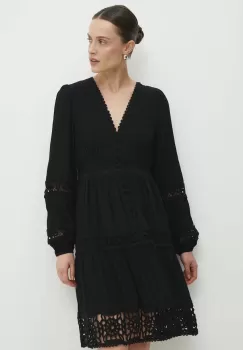 Answear Lab rochie culoarea negru, mini, evazati imagine