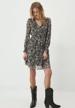 Answear Lab rochie culoarea negru, mini, evazati imagine