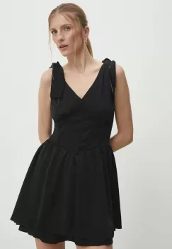 Answear Lab rochie culoarea negru, mini, evazati imagine