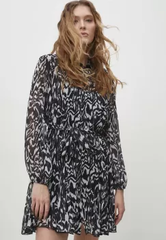 Answear Lab rochie culoarea negru, mini, evazati imagine