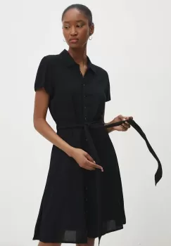 Answear Lab rochie culoarea negru, mini, evazati imagine