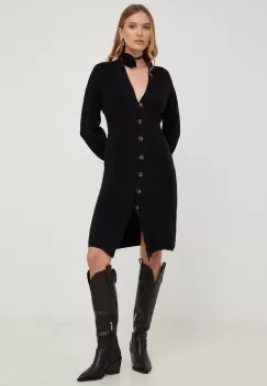 Answear Lab rochie culoarea negru, mini, evazati imagine