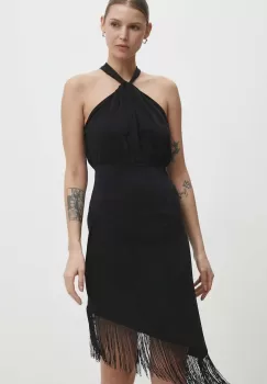 Answear Lab rochie culoarea negru, mini, evazati imagine